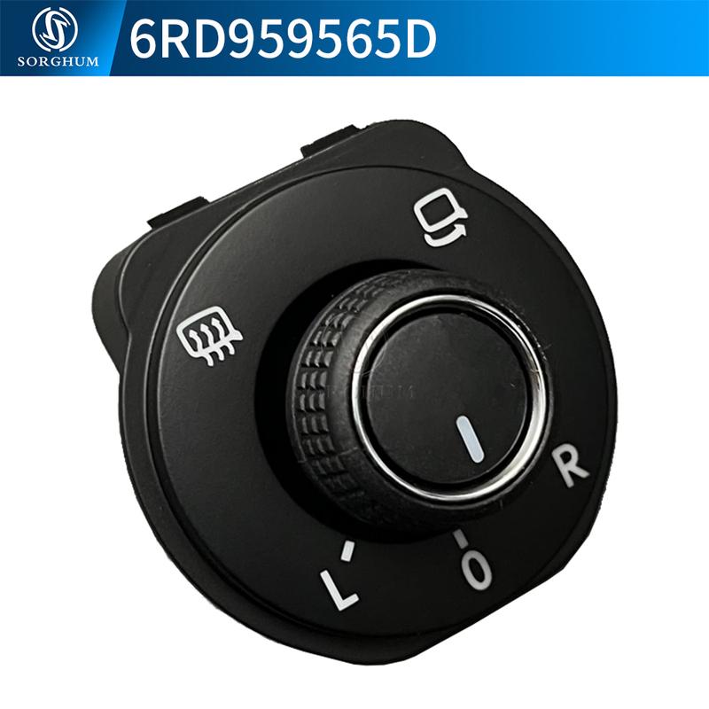 6RD959565D Rear View Mirror Adjuster Control Switch Folding Knob Button For Volkswagen VW POLO 6R 2011 2012 2016 6RD 959 565 D