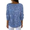 Women's Casual Daily Long-Sleeved V-Neck Faux Sweater Knitted Pullover Top With Sequins