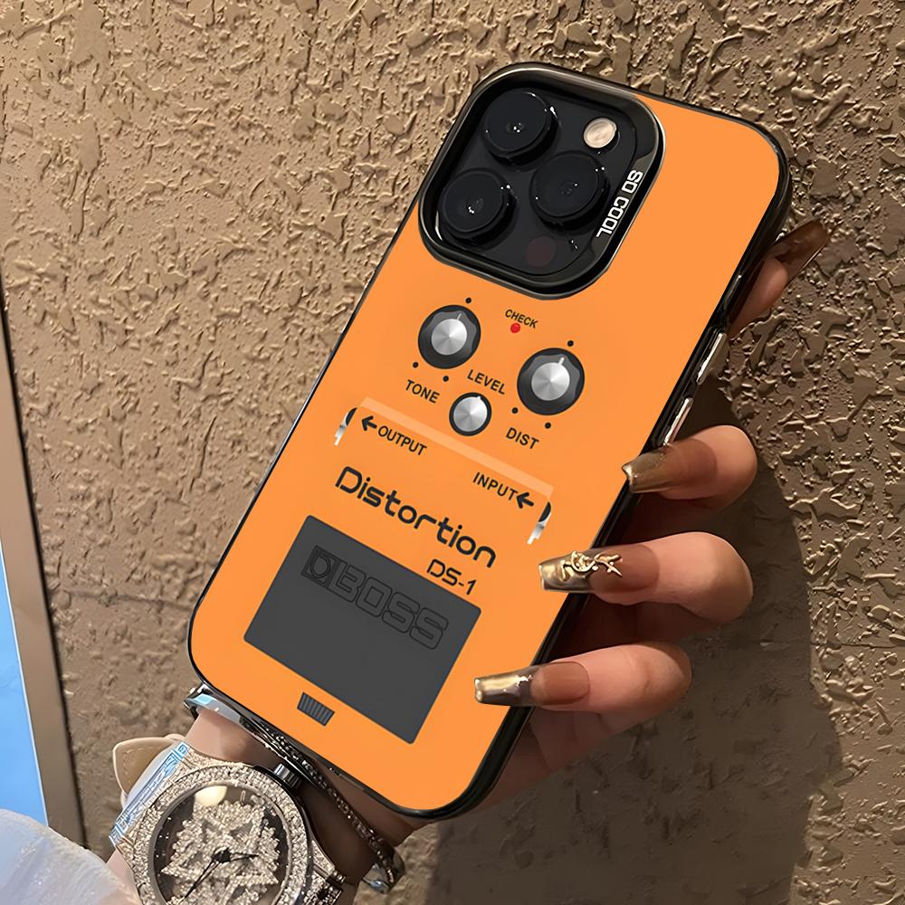 

Модный Эффектный Коробка Гитара Чехол для Телефона Для 17 Air IPhone 16 Pro Max 15 14 Plus 12 13 X XS Max 11 Цветной Серебристый Чехол iPhone 14 Pro Max