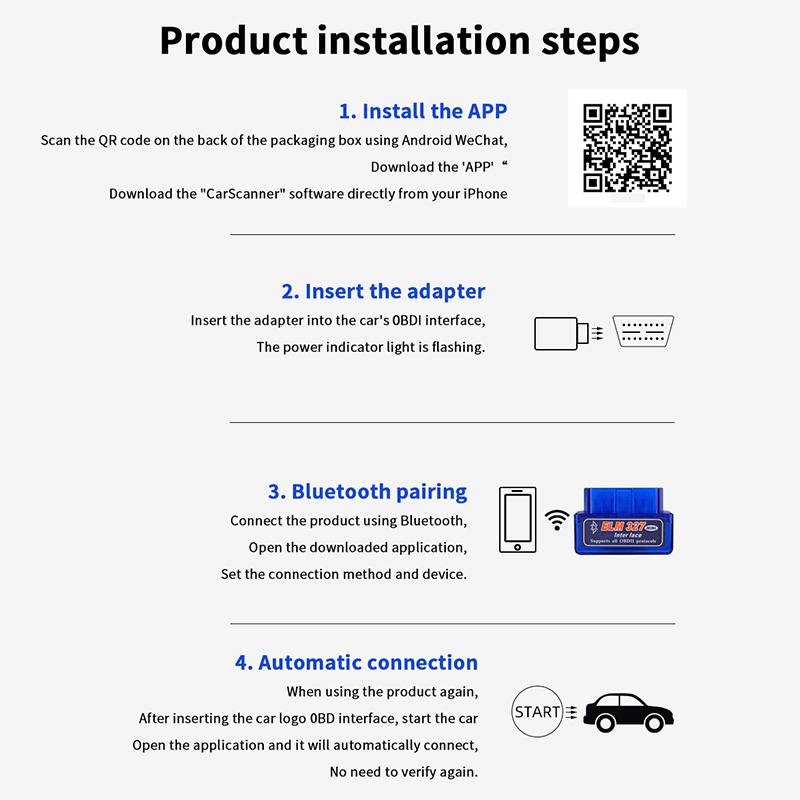 Super Mini Elm327 Bluetooth5.1 V2.1 Obd 2 Car Diagnostic Tool Smart Code Reader Scanner Elm327 Odb2 Scanner Tool For Android