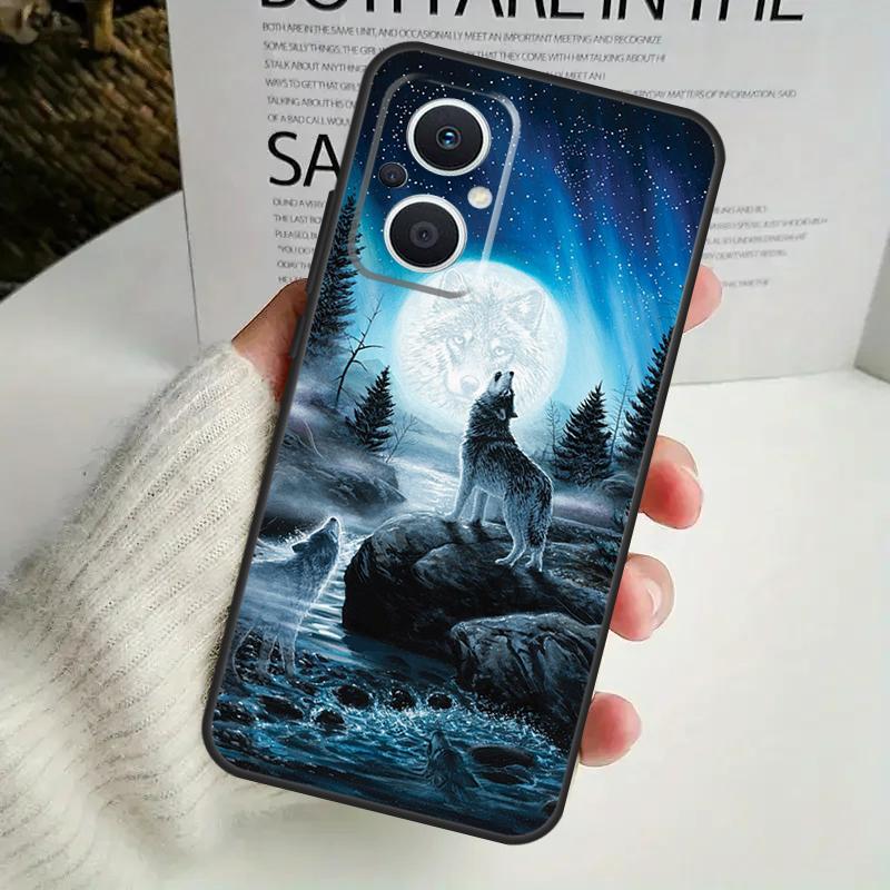 Animal Wolf Galaxy Phone Case For OPPO Reno 14F 12F 12 11 13 F 10 Pro 8T 7 8 Lite OPPO Find X9 X8 X6 X5 Pro Cover