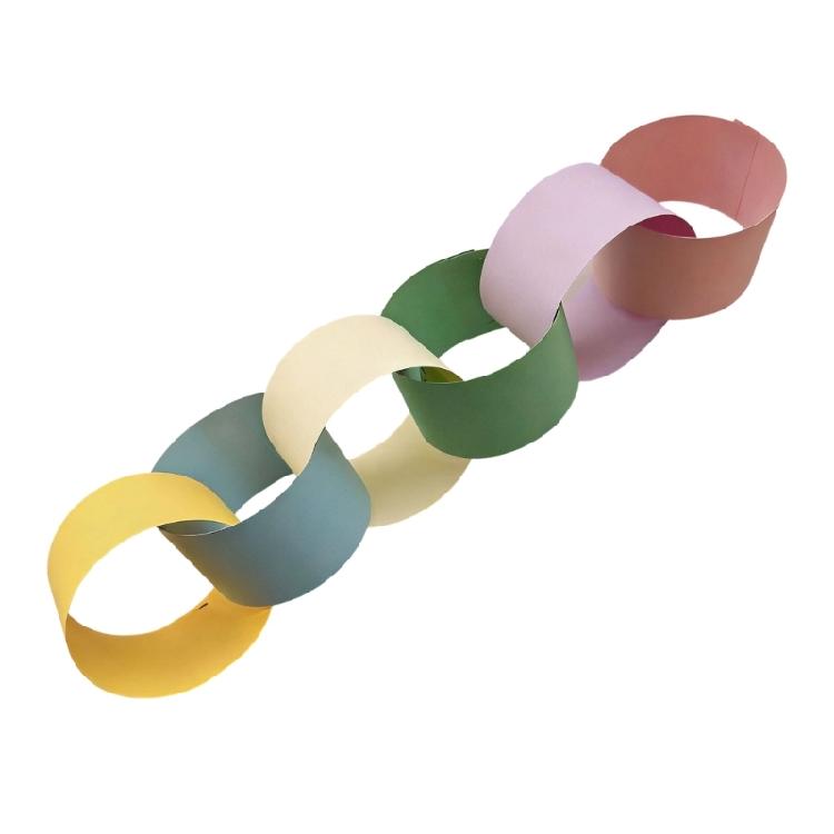 100Pcs Cheerful Rainbow Paper Chains Safe And User Friendly For Children Birthday Parties And Classroom Decors