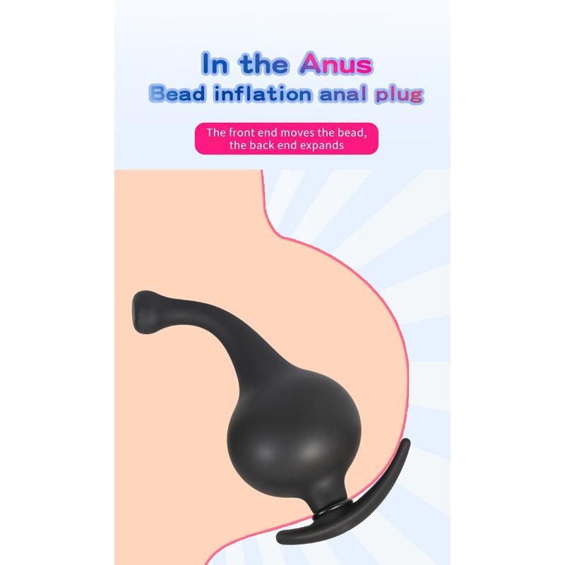 Super Long Inflatable Butt Plug Huge Ass Plug Vagina Dilation Anal Massage Prostate Ass Anal Vibrator Male and Female Sex Toys