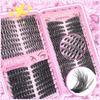 Kit de Herramientas de Maquillaje con Pegamento y Pinzas para Mezclar Pestañas Postizas tipo Racimo Extensión de Pestañas Diy para Pestañas Set de Pestañas Impermeables Gruesas