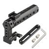 CAMVATE QR Cheese Handle Camera Grip, 100mm NATO Rail with 1/4" and 3/8" Threads and Shoe Mount, Black