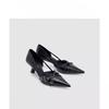 High Heels Women's 2025 Spring New Multi-button Women's Shoes Fashionable Temperament Pointed Kitten Heel Single Shoes