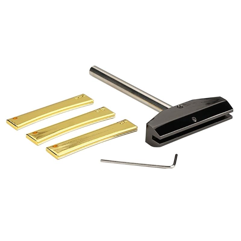 Own Leveling Fret Press Caul and 3 Interchangeable Inserts Fingerboard Repair for Guitar Bass Luthier Maintenance Work 1