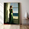 Edward Hopper Nighttime Platform Poster Urban Solitude Modern Art Print Edward Hopper Art Canvas Painting
