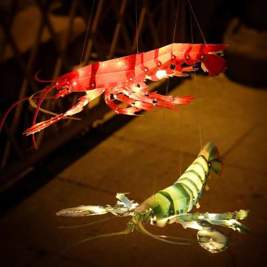 3D Hummer DIY Håndholdt Lanterne Håndlaget Kinesisk Tradisjonell Papirlanterne for Midt-Høstfestivalen Kinesisk Nyttår Dekorasjon