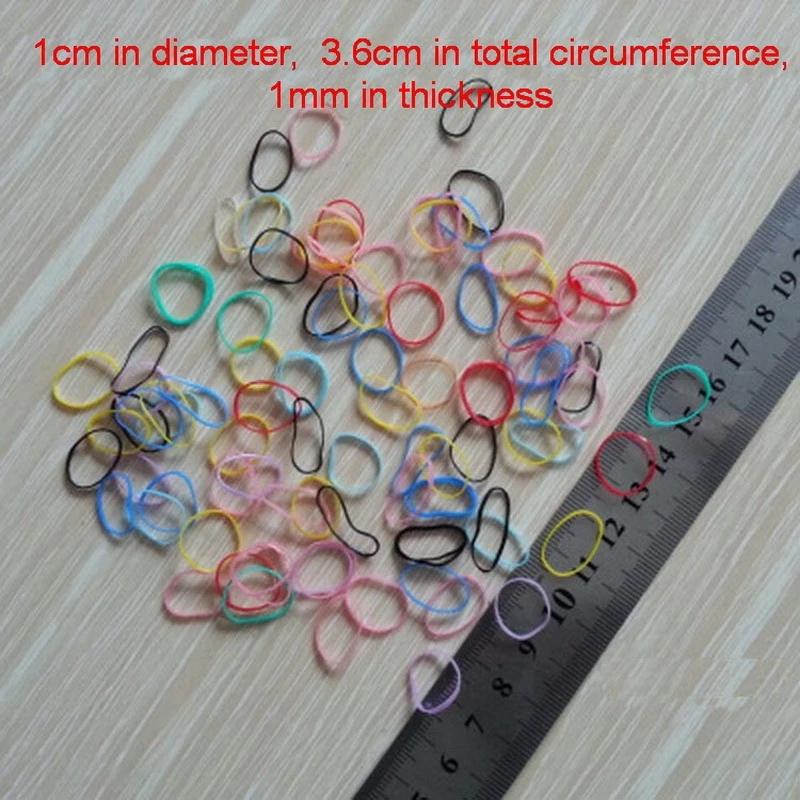 2000pcs/lot Children Transparent Hair Rubber Bands for Bracelets Baby Elastic Small Hair Tie Gum Kids Hair Beads Hair Accessorie