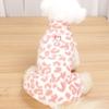 Leopard Dog Dress Coat Hoodies Puppy Skirt Winter Fleece Pullover Sweatshirt Sleeveless Vest Chiwawa Pet Clothes For Small Dogs