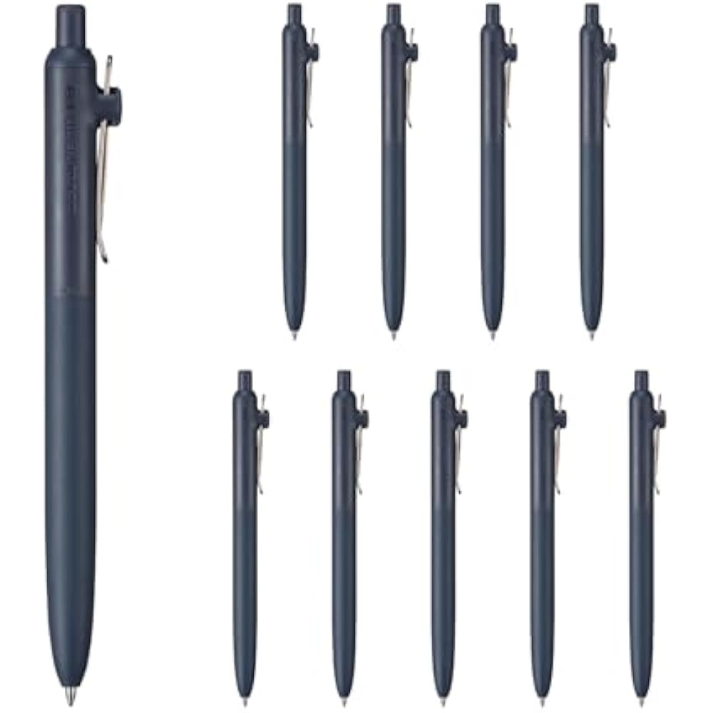 Mitsubishi pencil water-based ballpoint pen uniball Zento standard 0.7 indigo 10 sticks UBNZSC07....