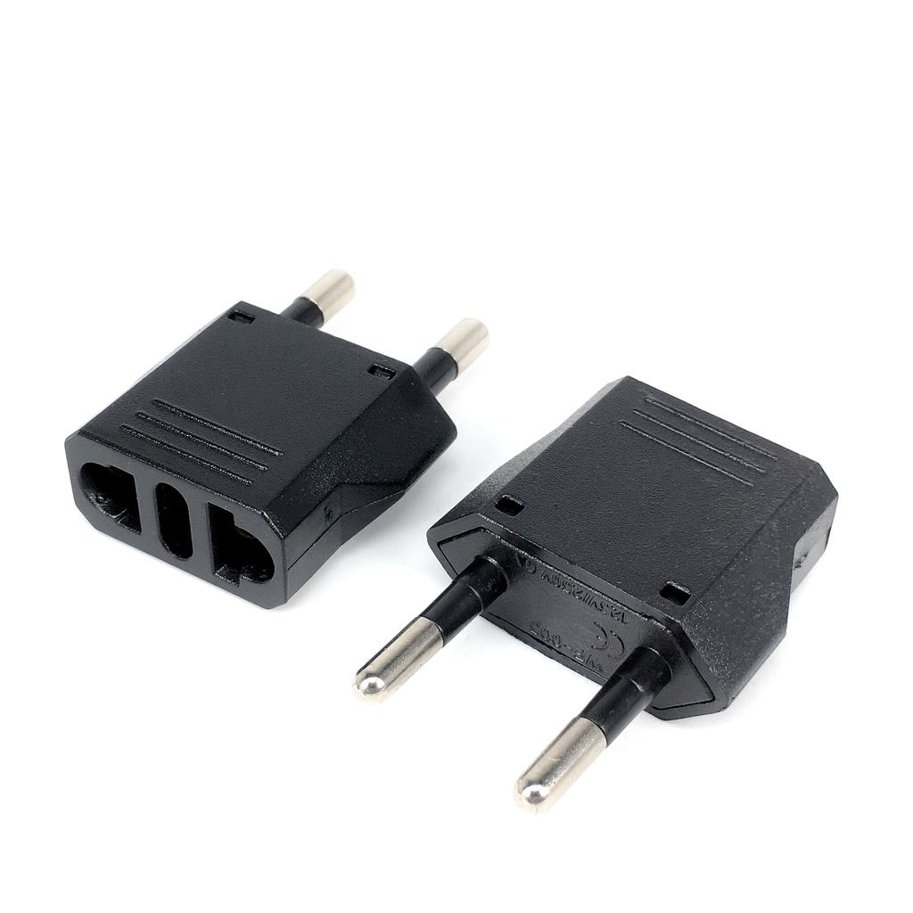 1-50 stk EU Euro KR pluggadapter USA til EU pluggadapter Travel KR EU-adapter Elektrisk EU KR pluggomformer Strømuttak AC-uttak