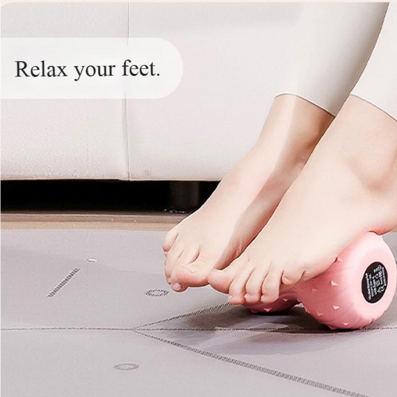 Vibrating Peanut Massage Ball, Electric Muscle Roller for Deep Tissue & Myofascial Release, Yoga Gym Recovery Tool