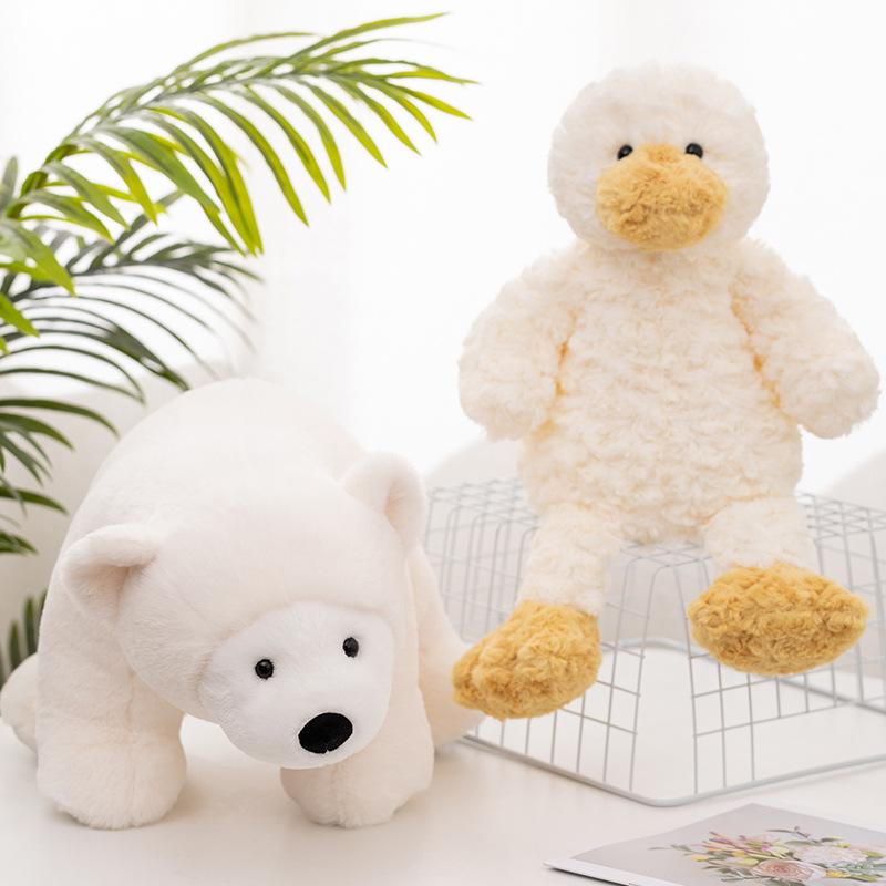 Little Duck Doll Plush Toy Zoo Polar Bear Doll Baby Soothing Accompanying Ragdoll Birthday Gift