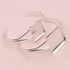 1 Piece Fit 20mm/25mm Square Cabochons Bangle Bracelet Blank Base Setting Tray Bezel DIY Jewelry Making Accessories Findings