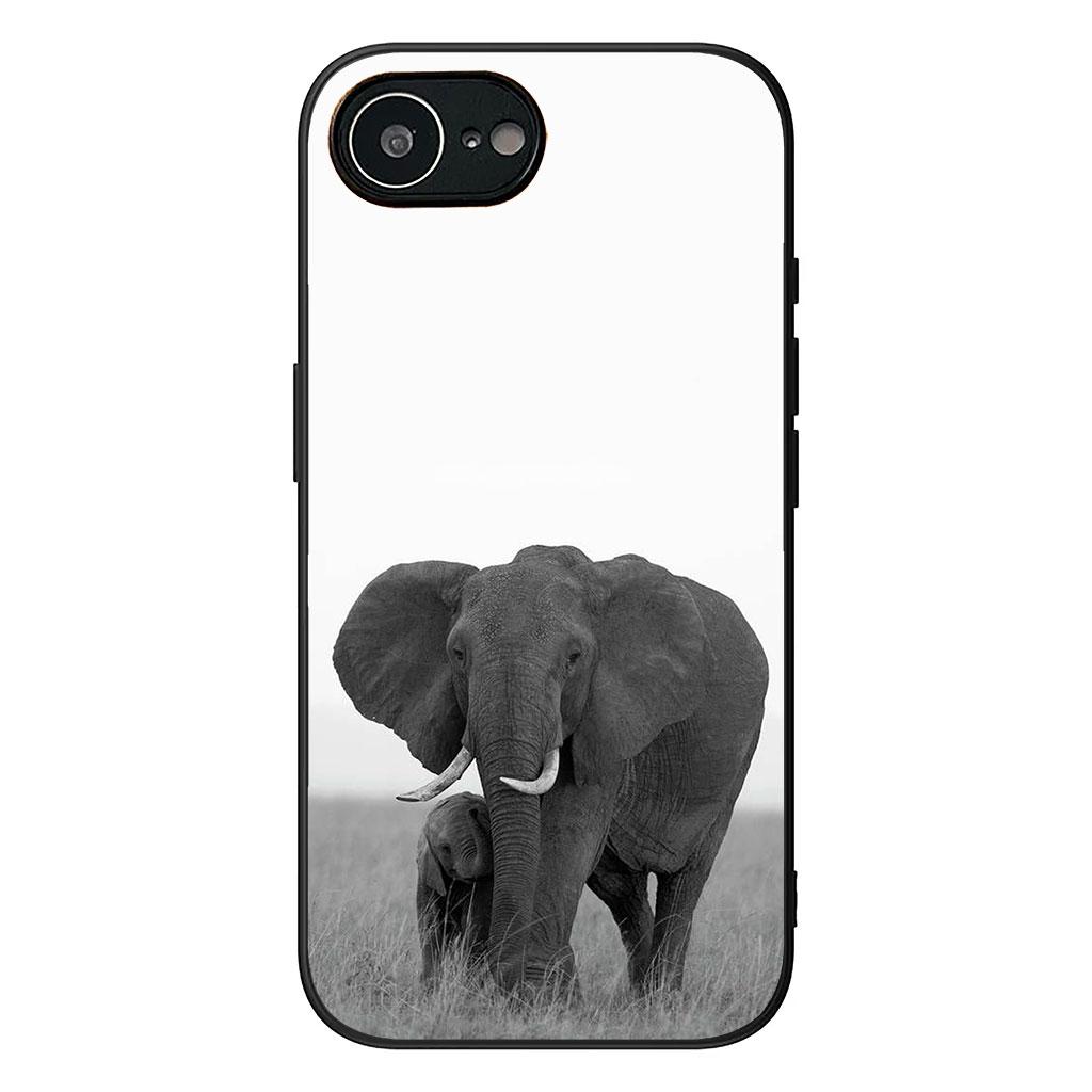 

Cover for Apple iPhone 17 16 11 Pro XS Max XR 6 7 8 Plus 16E SE 2020 Air 5 SE2 Phone Case Cartoon Cute Elephant Wallpaper iPhone 16e