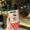 Cartoon Mickey und Minnie Geformte Keramiktasse Paar Kleines Geschenk Strohbecher Heim Frühstückstasse Souvenir