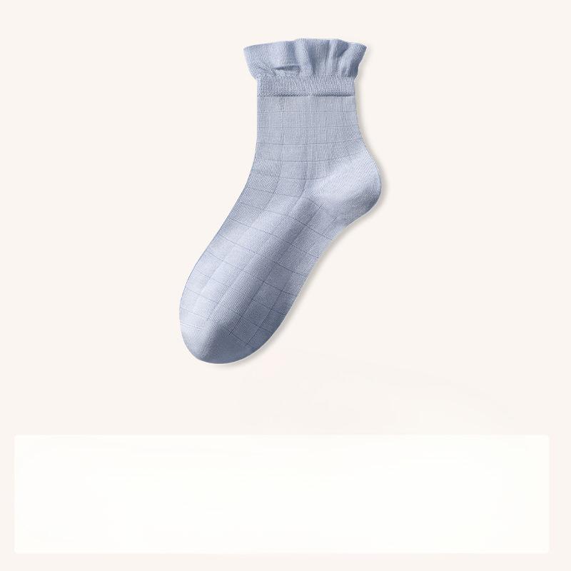 Autumn and Winter Thickened Socks, Women's Mulberry Silk Mid-calf Socks, Loose Boneless Socks for Postpartum Women