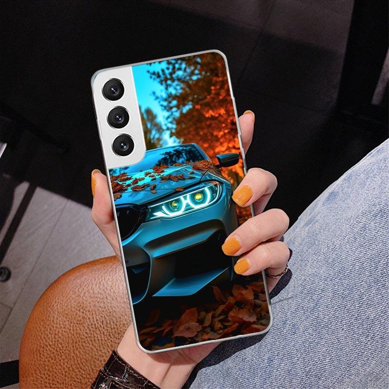 Black White Sport for B-BMW Phnoe Case for Samsung Galaxy S26 S25 Edge S23 S24 Ultra S22 Plus S21 S20 FE Unique Cover Soft Coque Samsung S22 Plus