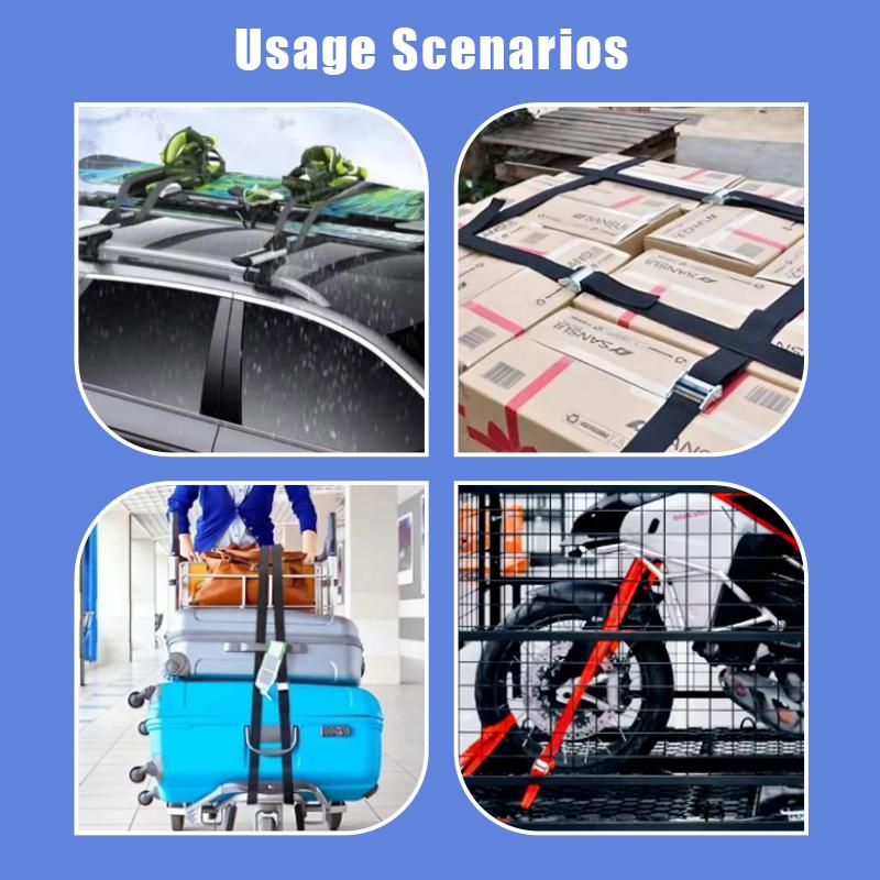 5/10 pcs 1M Buckle Tie-Down Belt Cargo Straps For Car Motorcycle Bike With Metal Buckle Tow Rope Strong Ratchet Belt for Luggage