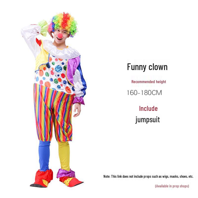 Halloween Adult Clown Costumes for Men & Women - Circus & Festival Performance Outfits