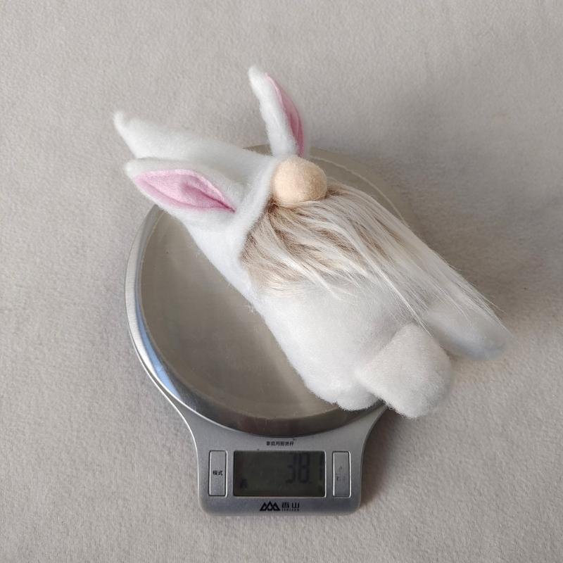 2pcs Easter Gnome Plushes Rabbit Standing Doll Swedish Tomtes Dwarfs Ornaments for Kitchen Tiered Tray Decorations