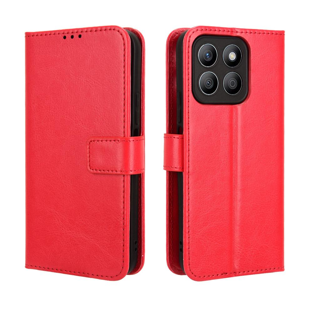 Leather Flip Cases For Honor X8C Leather Case [Flip Vintage Leather] Wallet Shockproof Durable Retro Flip Covers
