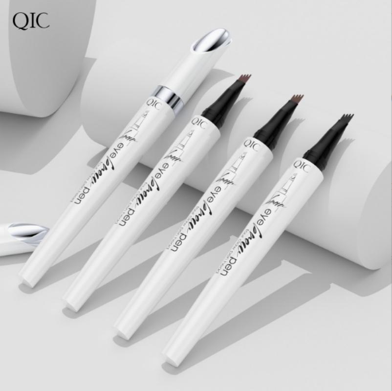 4 Headed Waterproof Eyebrow Pencil Smudge-Proof Long-Lasting Brow Pen for Precise Shaping Natural Look Women Eyebrow