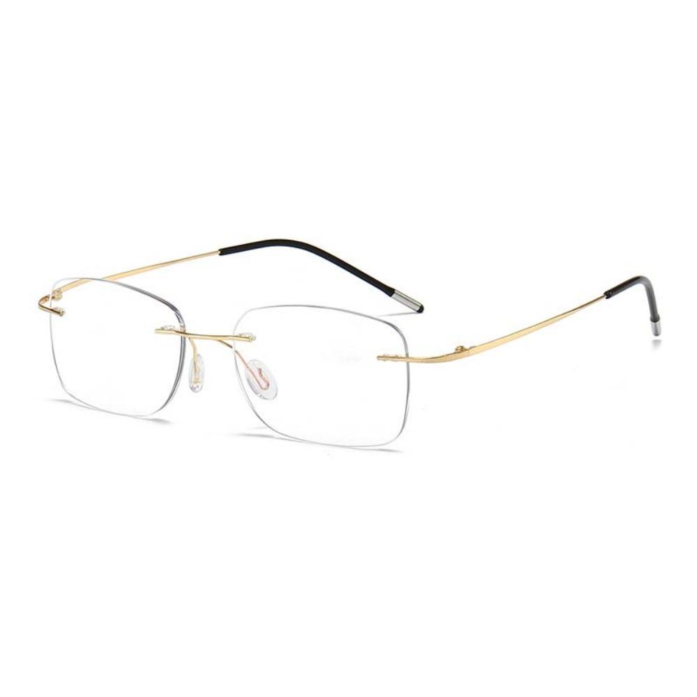 

Resin Frameless Reading Glasses Zinc Zinc Alloy Anti Blu-ray Eyewear Unisex Presbyopic Glasses Daily 200