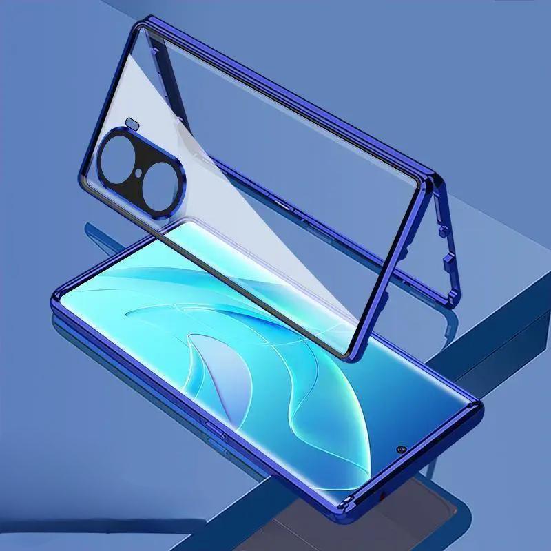 

360 двухсторонний стеклянный полный чехол для Xiaomi POCO X7 Pro Redmi Turbo4 чехол с пряжкой для Redmi Turbo 4 противоударный металлический бампер POCO X7 Pro