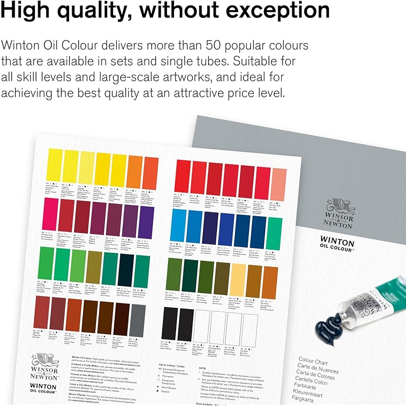 

Winsor & Newton Winton Oil Color, 200ml (6.75-oz) Tube, Ivory Black 6.76 Fl Oz (Pack of 1) чёрный