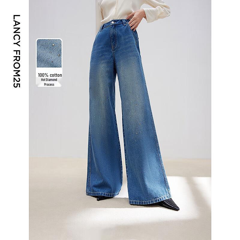 

Langzi Premium High-Waisted Wide-Leg Flare Jeans XL