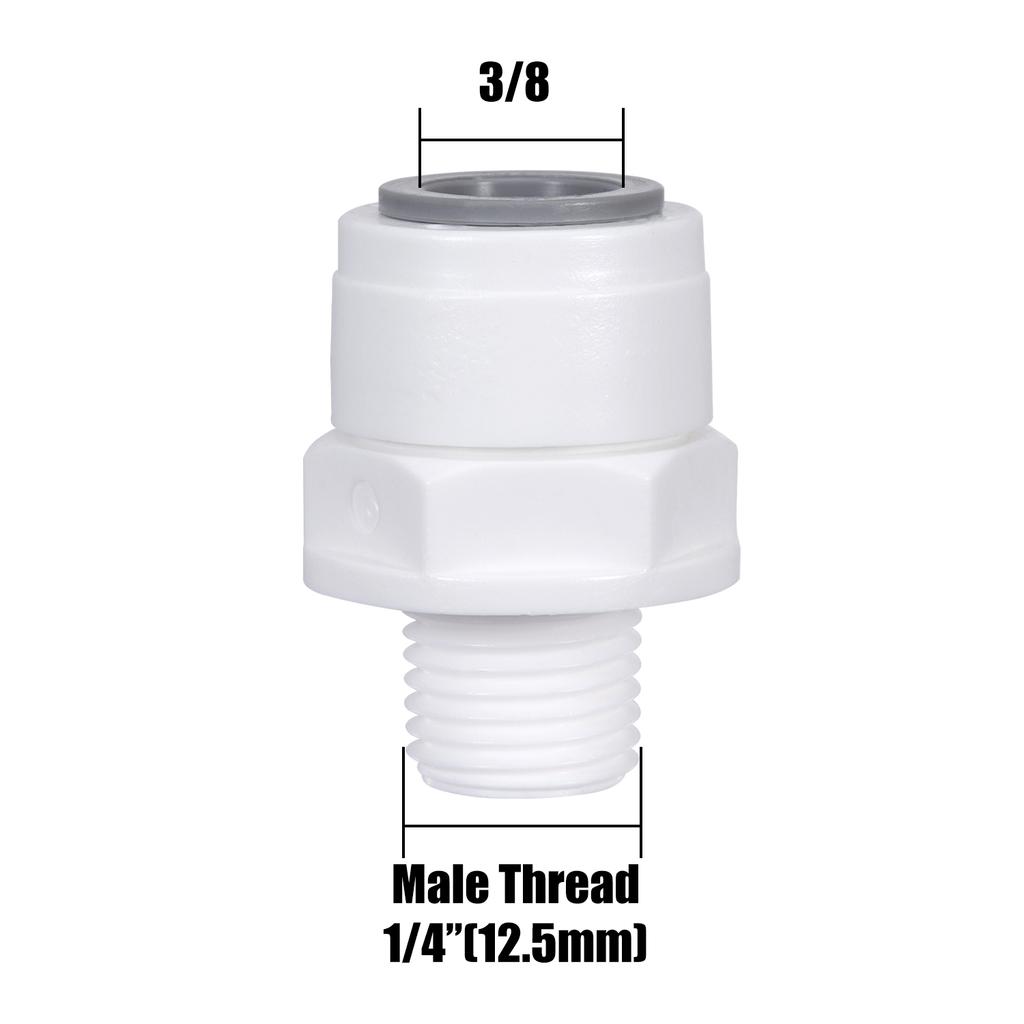 10Pcs Straight RO Water Fitting Male Female Thread 1/4 3/8 Coupling Hose Pipe Connector Water Filter Reverse Osmosis Parts New