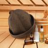 Sauna Kąpielowa Wełniany Kapelusz Pomieszczenie Banii Parowa Kapelusze Brązowy