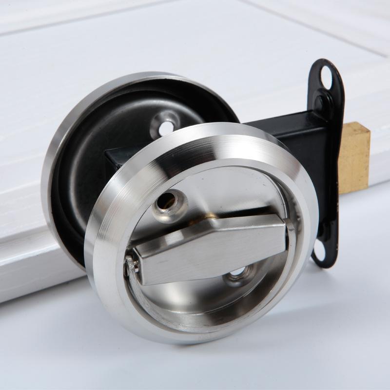 Wholesale Hidden Lock 304 Stainless Steel Single and Double-sided Sliding Door Invisible Pull Ring Concealed Embedded Handle