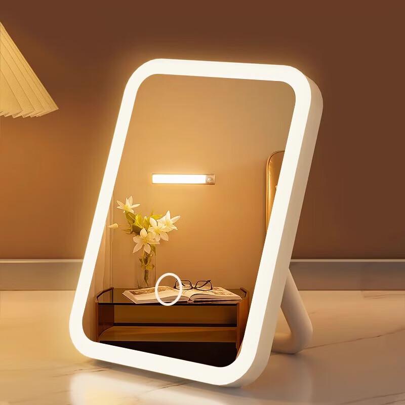 SPACEXPERT LED Lighted Foldable Portable Makeup Mirror