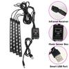Neon LED RGB Car Underglow Bottom Light Remote/APP Control Flexible Waterproof LED Strip Car Underbody Light Decorative Lamp Neon Lights 4
