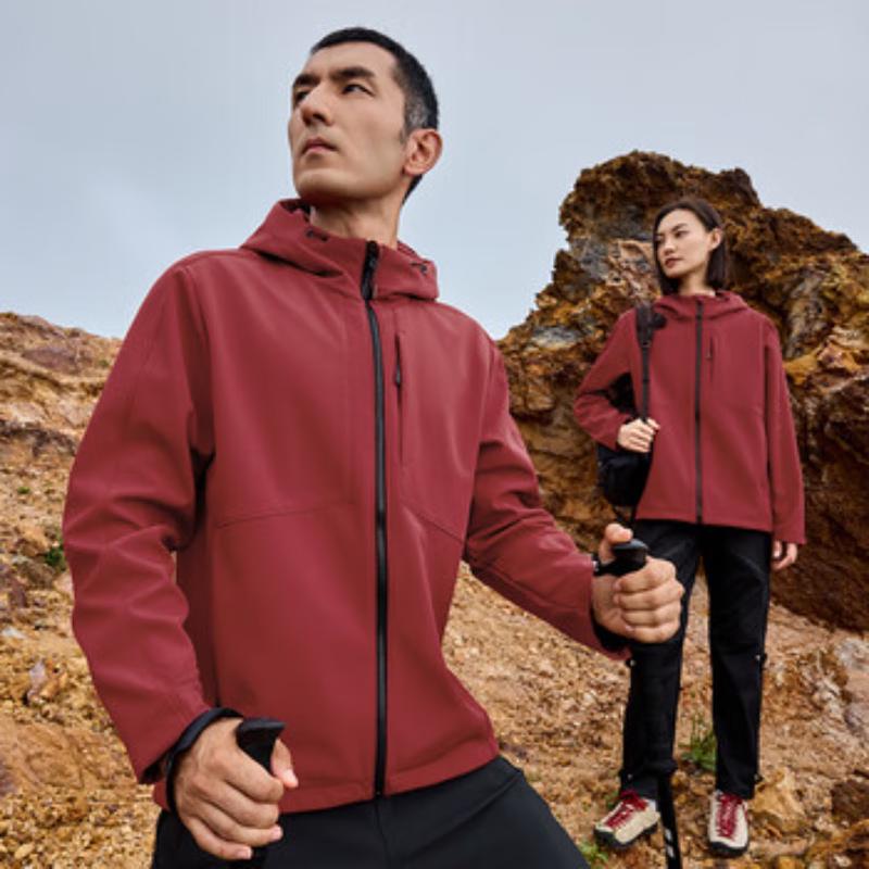 

Jeep 2025 Autumn/Winter Hooded Windproof Softshell Jacket M