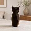 3D Printed Abstract Owl Figurine, Modern Minimalist Geometric Owl Statue, Decorative Bird Sculpture for Home Office Decoration