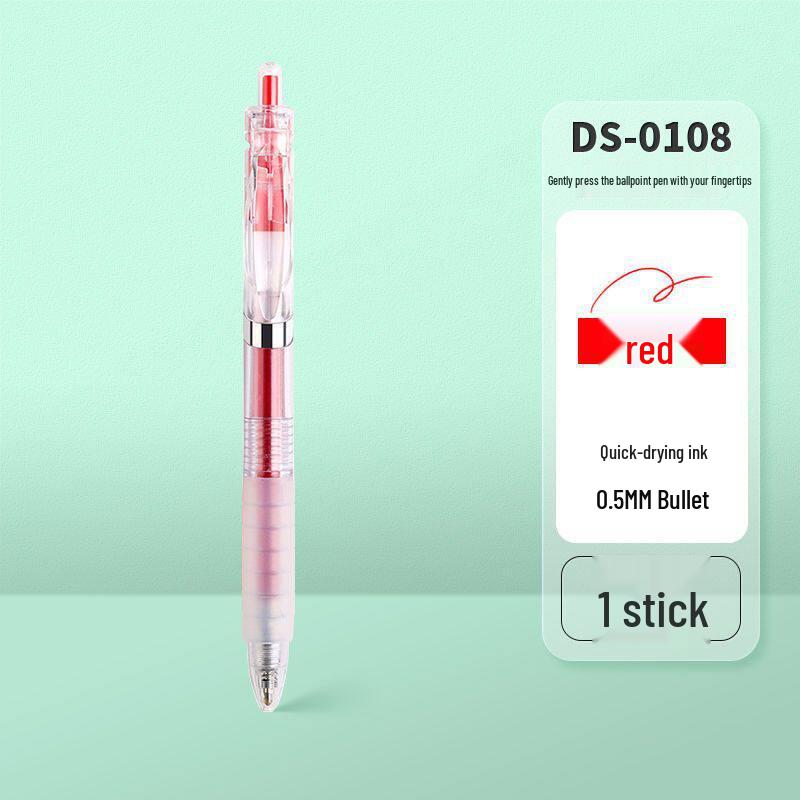 Point Stone Soft Grip Quick-Drying Gel Pen 0.5mm Bullet Tip, Black/Red/Blue, Ideal for Exams