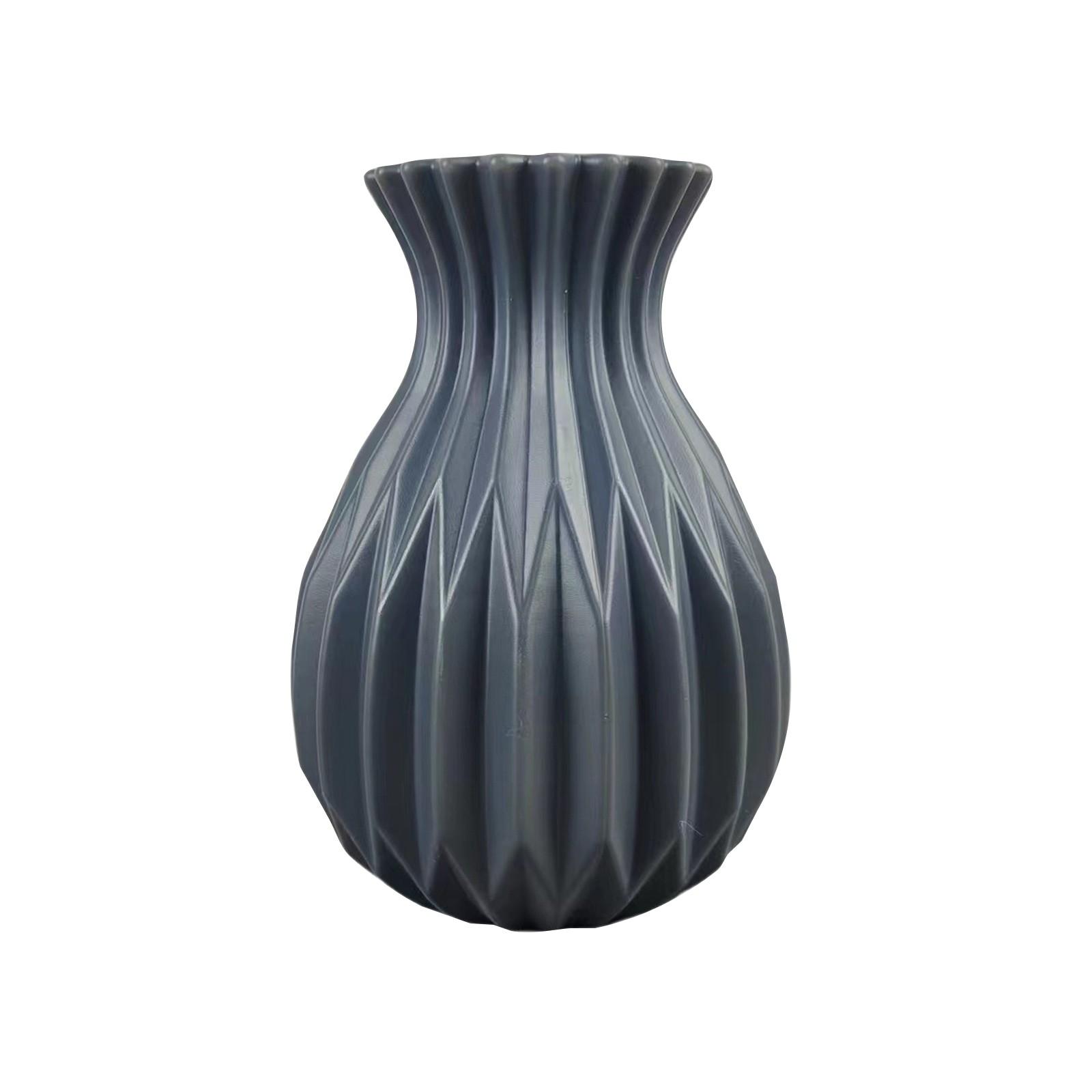 

Hydroponic Imitation Ceramic Plastic Vase, Flower Arrangement Creative Decoration Vase,Home decoration vases,Gardening vases серый