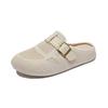 New Summer Small White Shoes Korean Style Female Student Lazy Person Pedals Half-support Casual Shoes Street Shot