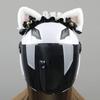 1Pc Creative Maid Cute Plush Ears Decorate Motorcycle Helmet Motocross Helmet Decor Sticker Accessories Cosplayer Styling