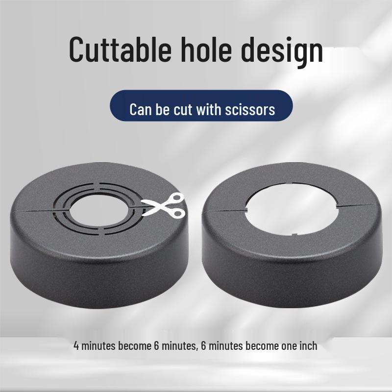 Dekorativní kryt sprchové hlavice děleného typu bez vrásek se zadním košíkem