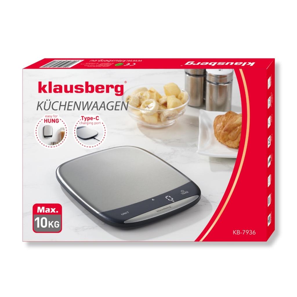 ELECTRONIC KITCHEN SCALE 10kg KLAUSBERG KB-7936