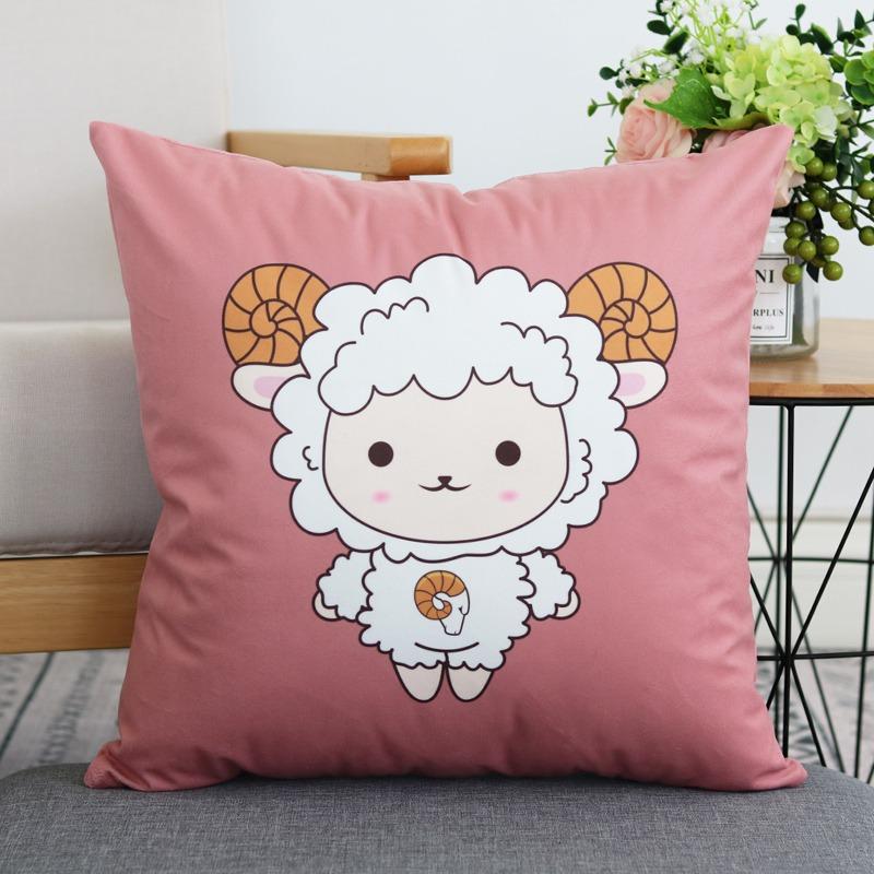 Twelve Constellations Pillowcase Dormitory Decoration Office Living Room Sofa Home Pillowcase