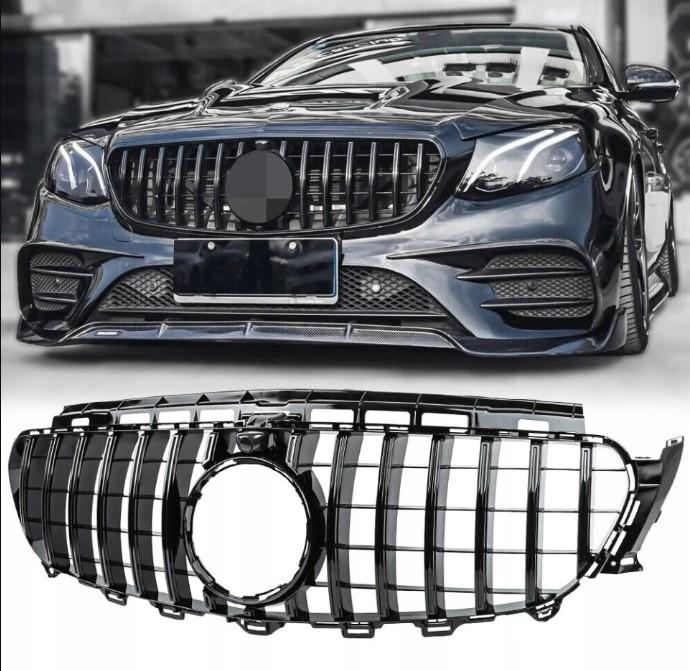 Atrapa Grill Mercedes E Klasa W213 S213 16-20 Panamericana Gt Czarny Połysk