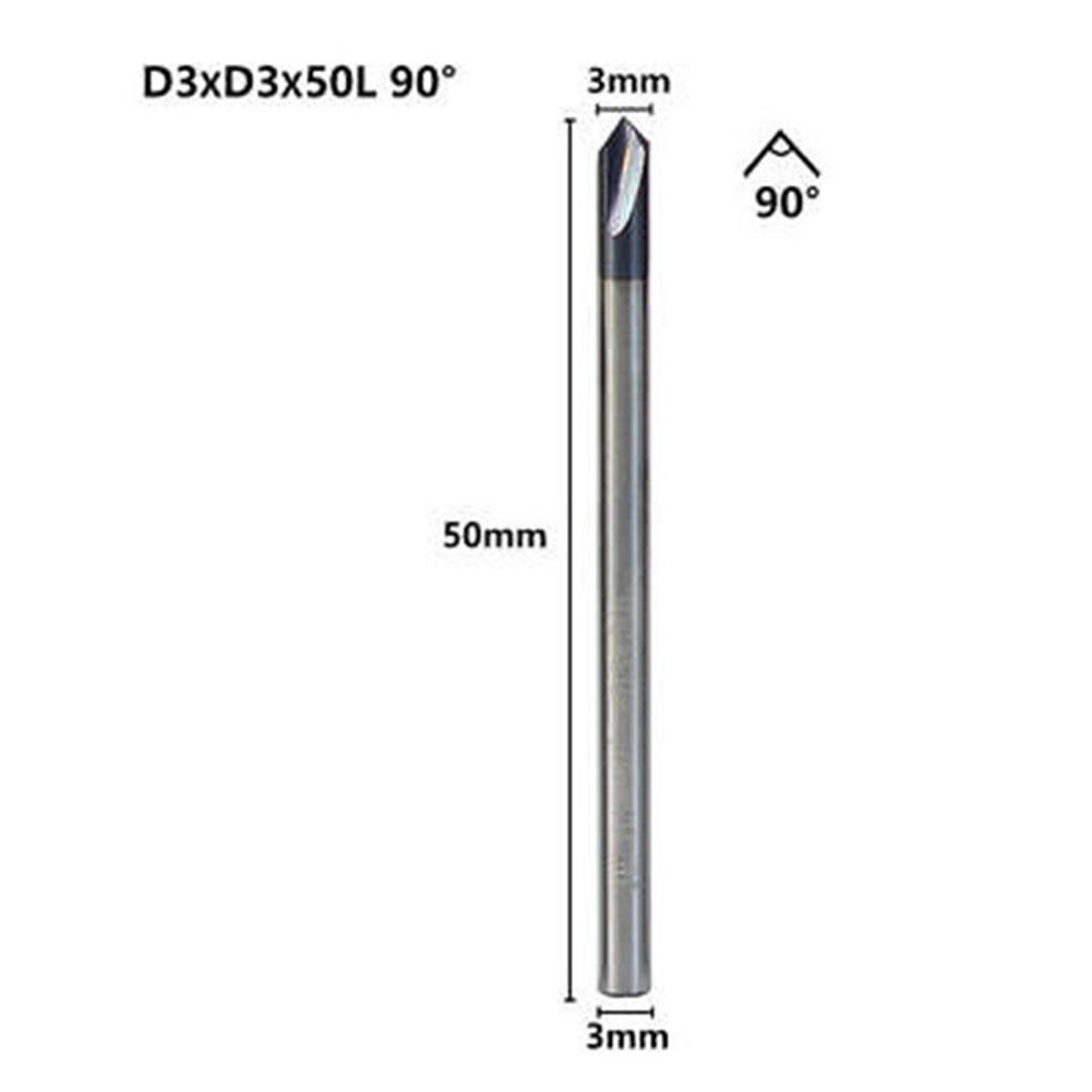 End Mill 90 Degree Carbide Router Chamfer Engineering Tool