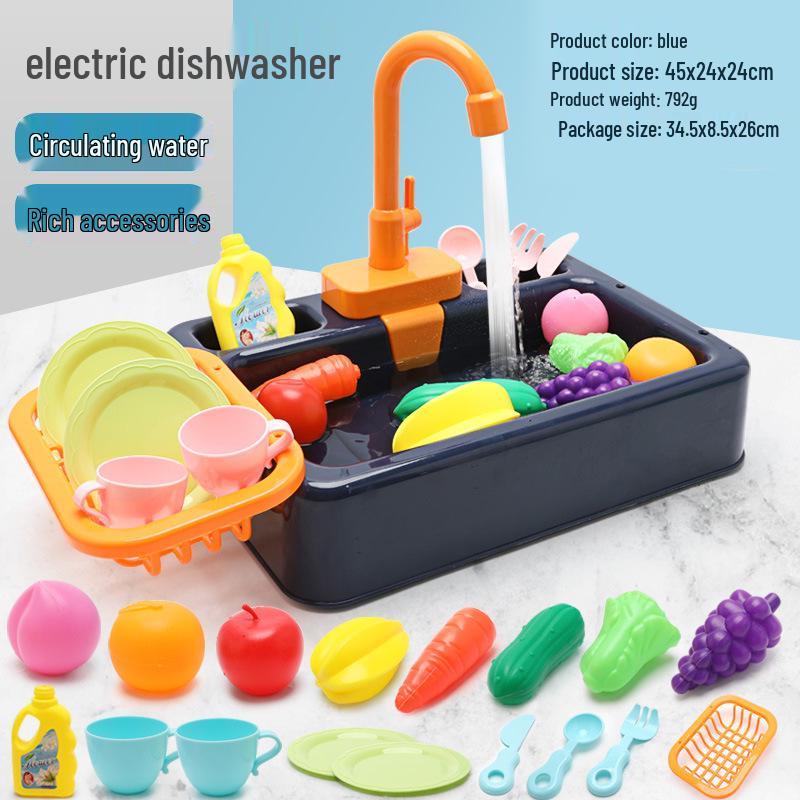 Educational Kitchen Role-Playing Dishwasher Toy for Kids